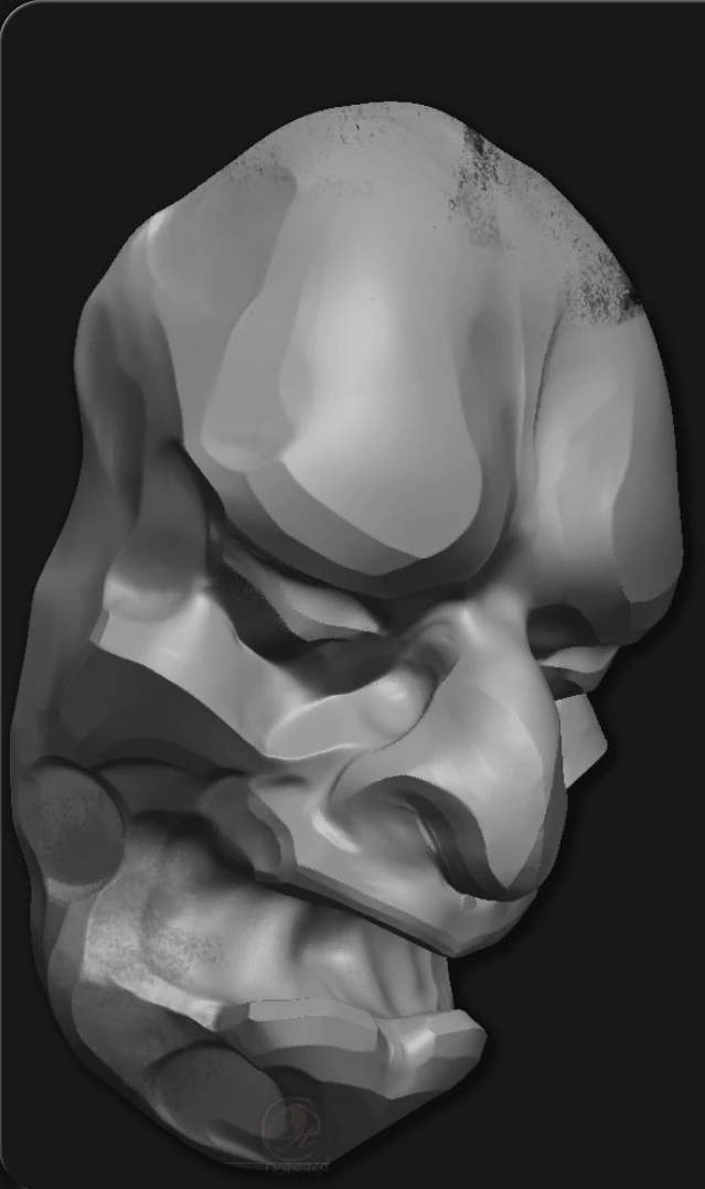 rygaard polish brush pack - polish mask 3/4 sculpt - 3DCoat