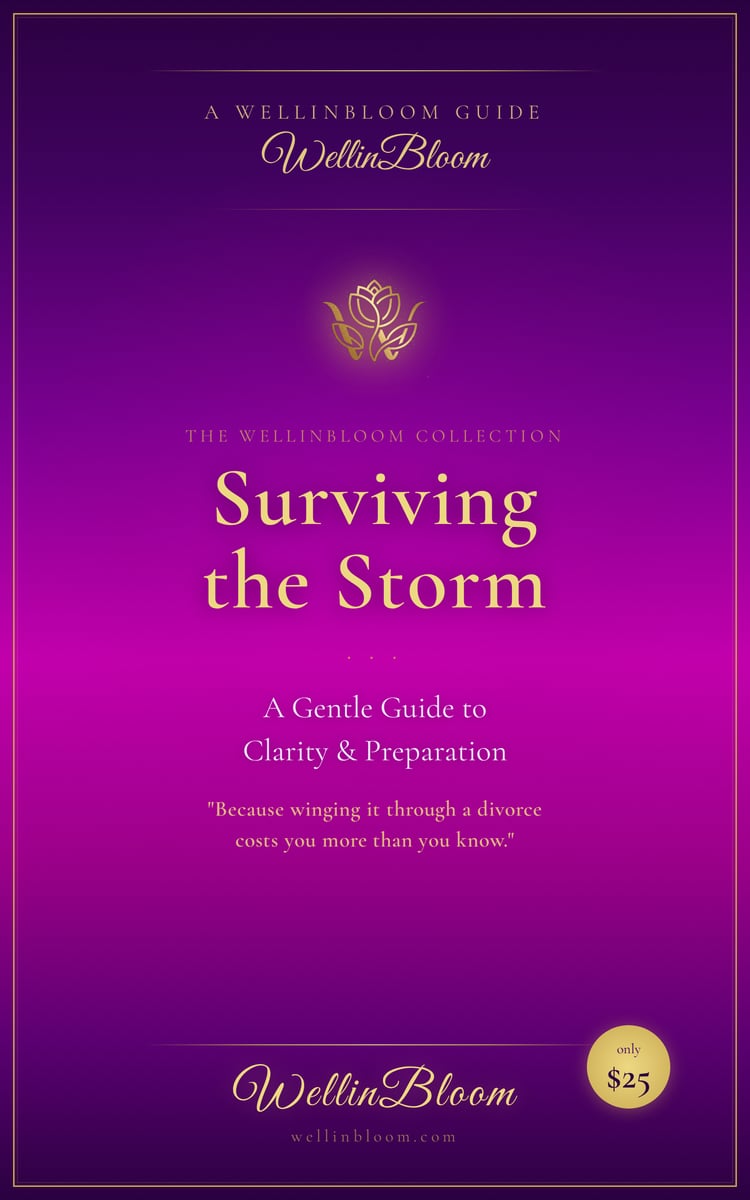 Surviving the Storm digital divorce planner for women — WellinBloom