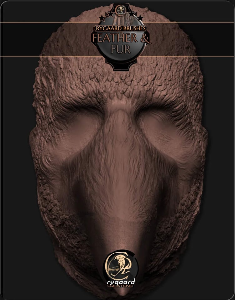 Rygaard Feather and Fur brush pack - 3DCoat