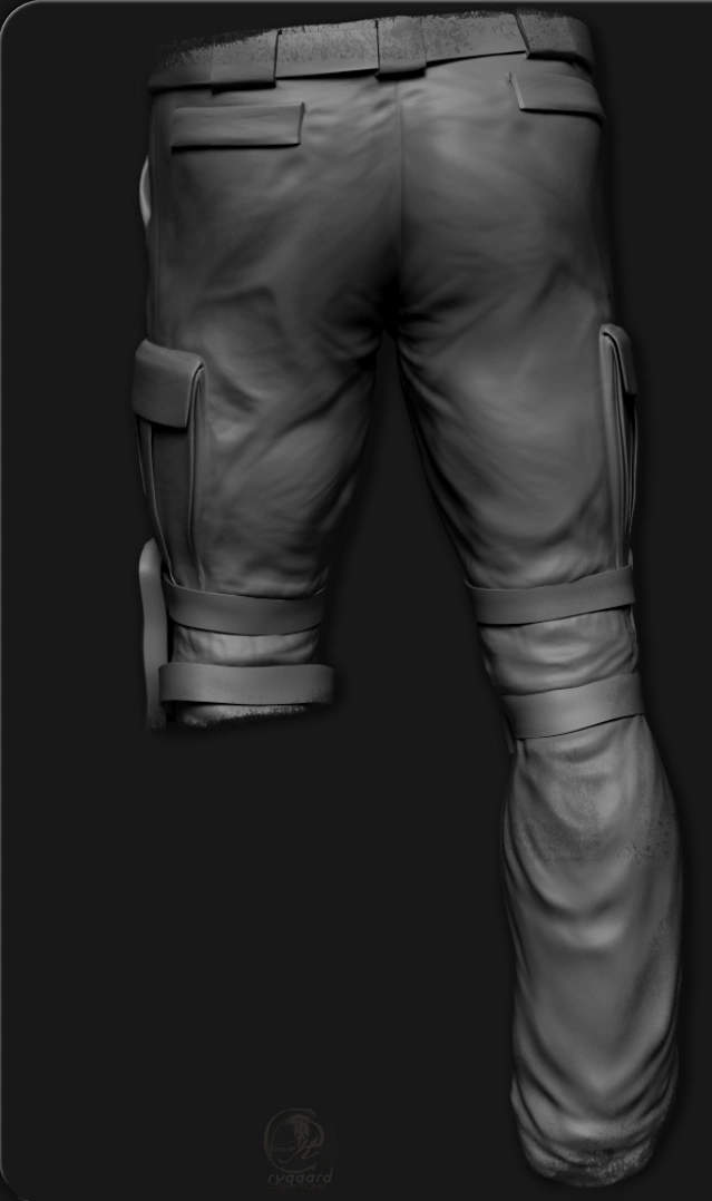 rygaard fabric brush pack - different fabric 3/4 sculpt - 3DCoat