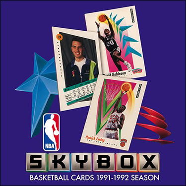 1991-92 Skybox Basketball Cards Binder Inserts
