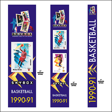 1991-92 Skybox Basketball Cards Binder Inserts