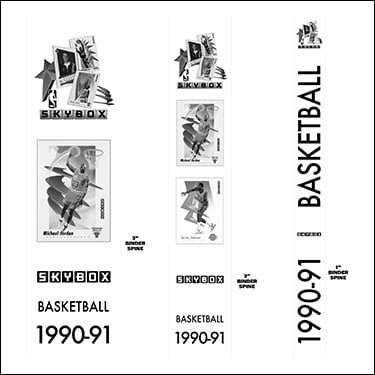 1991-92 Skybox Basketball Cards Binder Inserts