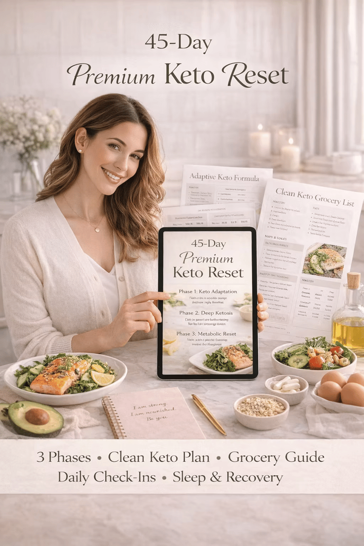 45-Day Premium Keto Wellness Roadmap for Women PDF | 3-Phase Clean Keto & Lifestyle Plan