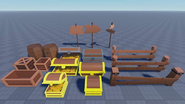 Roblox medieval village assets