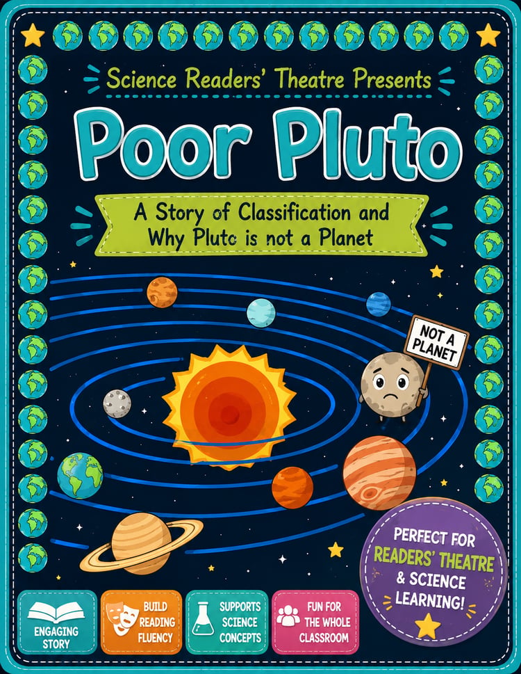 Science Readers’ Theater: Poor Pluto | Space & Astronomy Reading Activity