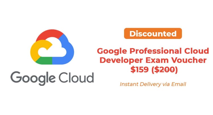 Google Professional Cloud Developer exam voucher for only $159