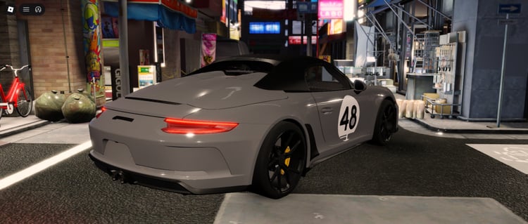Roblox classic Porsche sports car