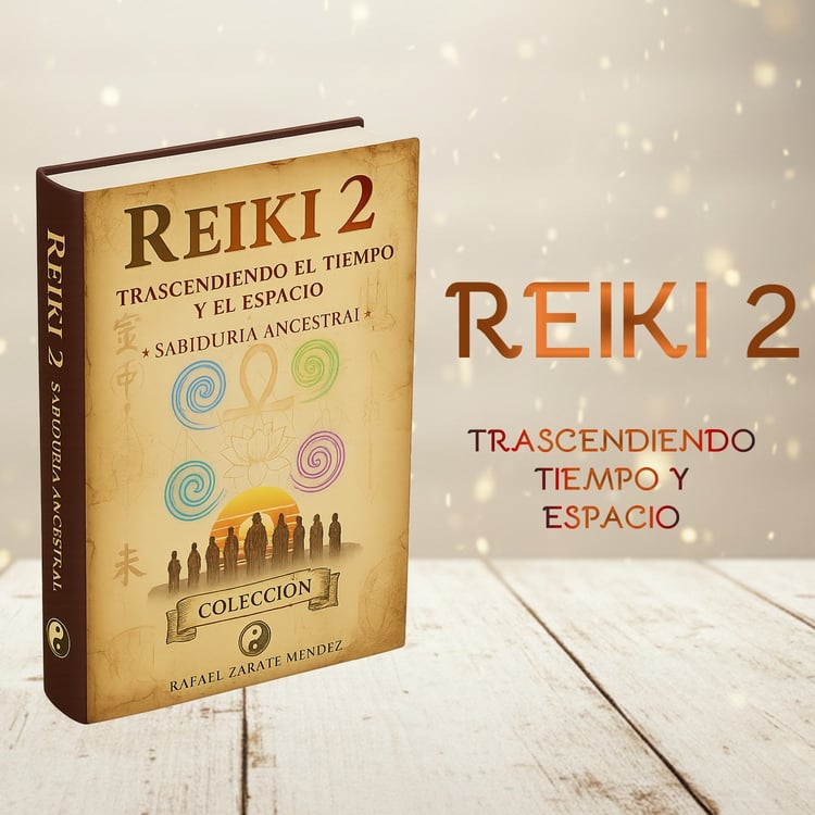 Portada del libro digital Reiki 2 - Trascendiendo el tiempo y el espacio de Rafael Zárate Méndez.