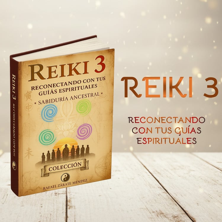 Portada del libro digital Reiki 3 - Reconectando con tus guías espirituales de Rafael Zárate Méndez.