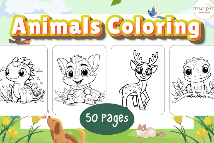 Cute Animals coloring book