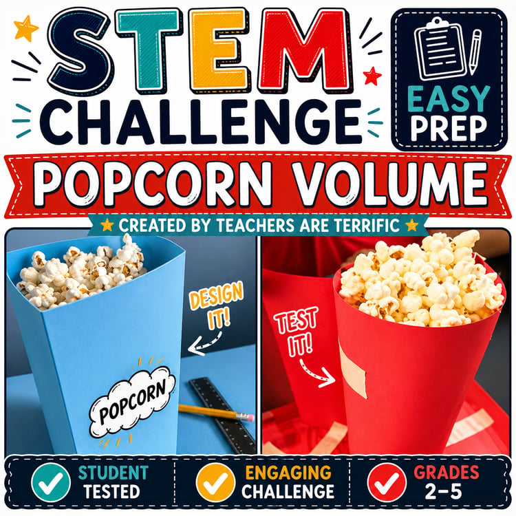 STEM Popcorn Challenge | Problem-Solving & Volume Measurement Activity
