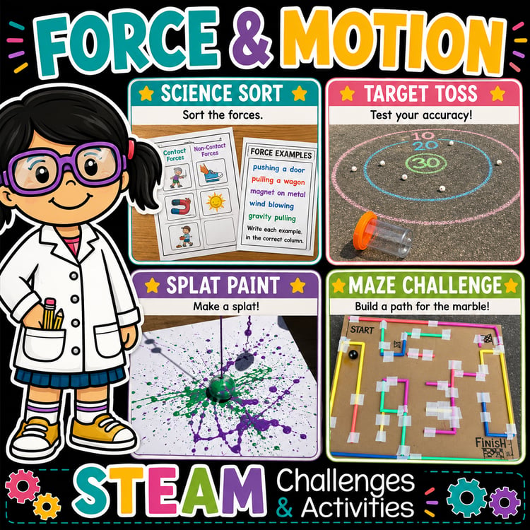 Force & Motion STEM Activities | Hands-On Science Challenges and Experiments