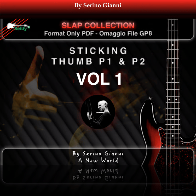 Sticking thumb p1 & p2 bass