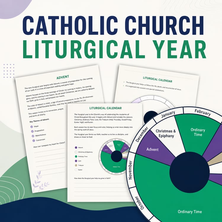 Liturgical Year Mini Unit | Seasons, Celebrations & Religious Education Activities