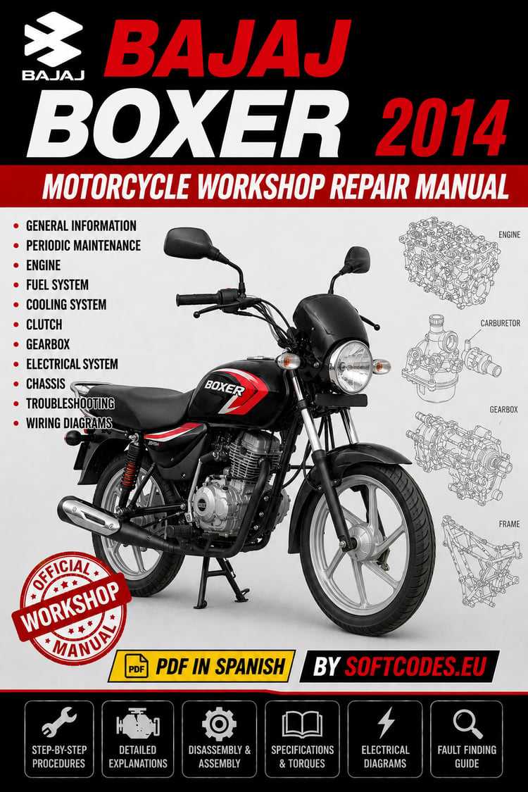 Bajaj Boxer 2014 Motorcycle Workshop Repair Manual PDF