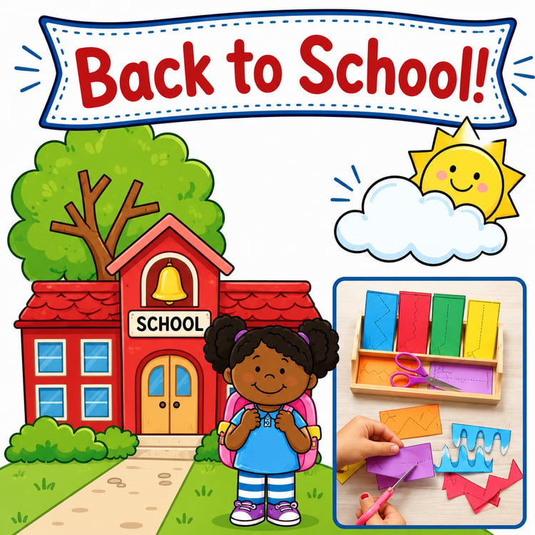 Back to School Activities for Preschool | First Week Centers | Math and Literacy