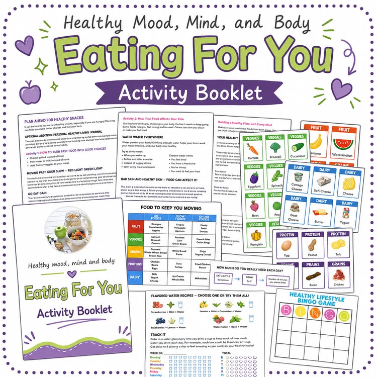 Cadette Girl Scout Eating for You Activity Booklet | Healthy Living Badge Activities