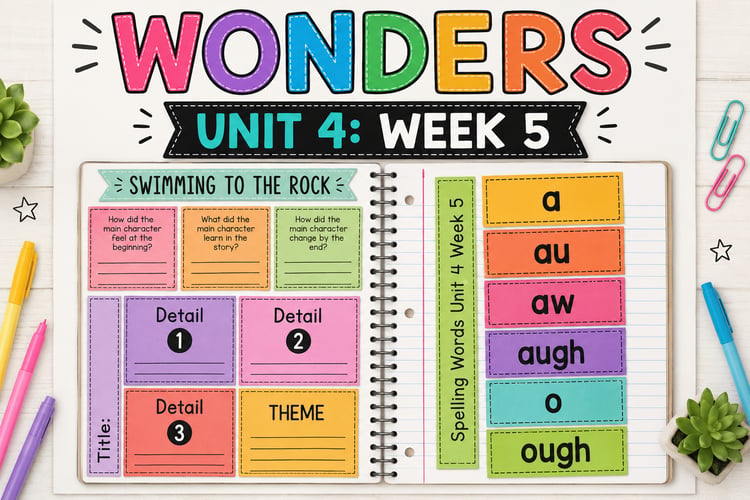 Wonders 4th Grade Unit 4 Week 5: Swimming to the Rock | Google Classroom Activities