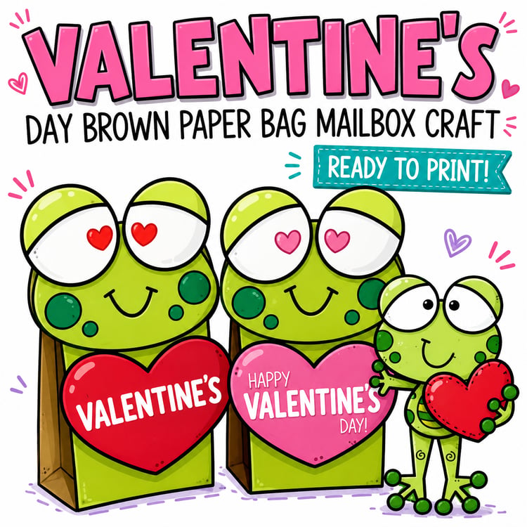 No-Prep Valentine Gift Bag Craft | Easy Valentine’s Day Activity