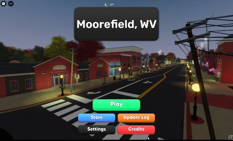 Roblox town park environment