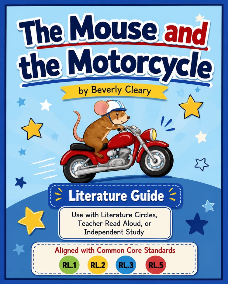 The Mouse and the Motorcycle Literature Guide | Common Core-Aligned Reading Activities