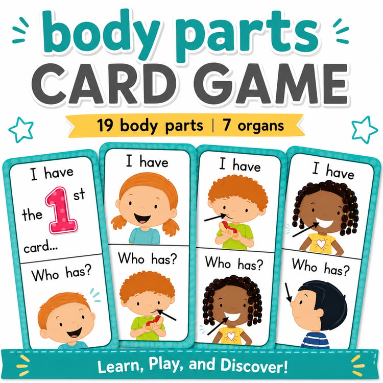 Body Parts “I Have, Who Has?” Game | Interactive Vocabulary & Speaking Activity