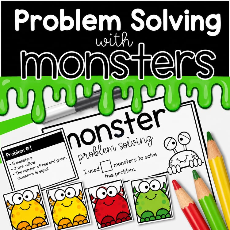 Problem Solving with Monsters | Math Center Activities