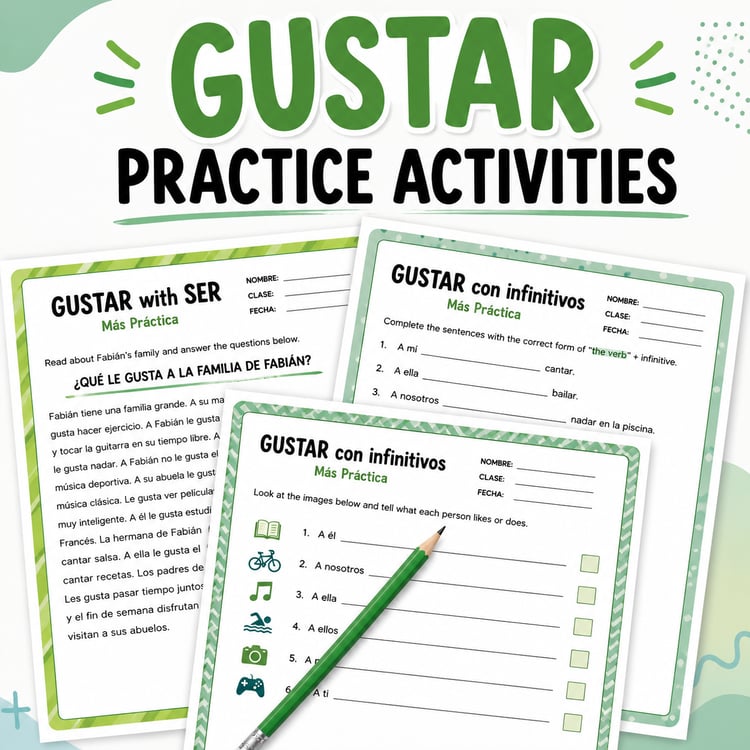 Telling Time in Spanish | La Hora Worksheets & Practice Activities for Spanish 1