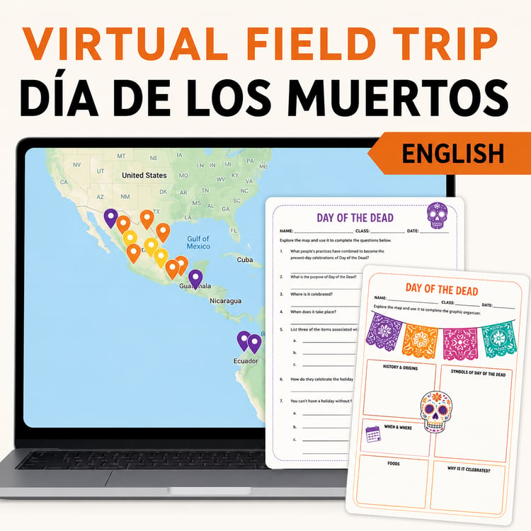 El Día de los Muertos Webquest | Spanish Day of the Dead Lesson & Activities