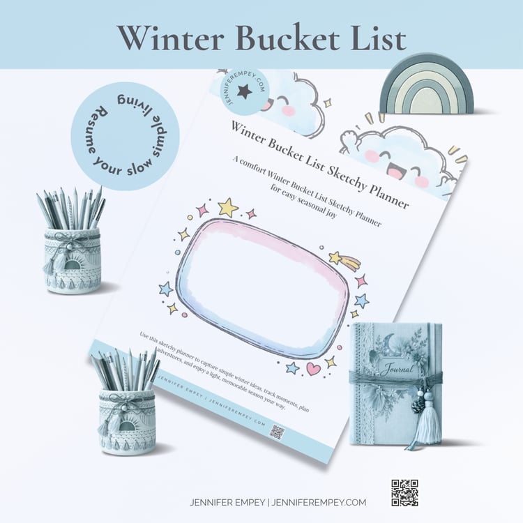 Winter Bucket List Sketchy Planner