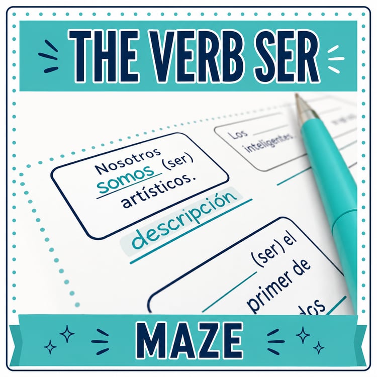 Verb Ser Maze | Conjugation Practice PDF Activity