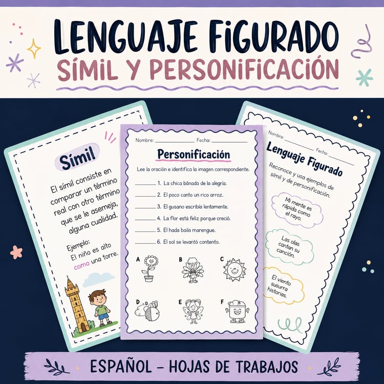 Lenguaje Figurado: Símil y Personificación | Actividades y Práctica