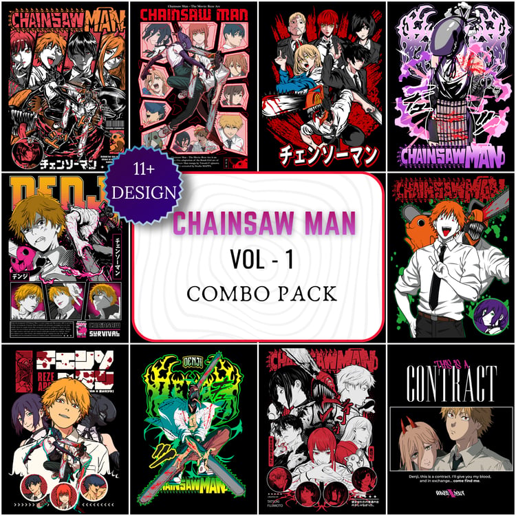 ChainsawMan, Denji, Makima, Power, AkiHayakawa, Reze, Pochita, AnimeTShirtDesign, AnimePNG, AnimeBundle, StreetwearDesign, GraphicTee, PODDesign, AnimeMerch, MangaArt, ShirtDesign, EditableFile, DigitalDownload, AnimeArtwork, ChainsawManDesign