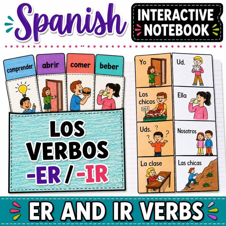 Spanish -ER & -IR Verbs | Interactive Notebook Activities