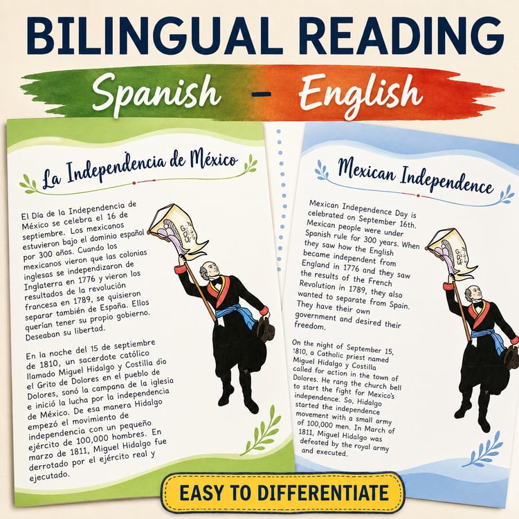 Mexican Independence Day | Hispanic Heritage Month Activities & Practice Worksheets