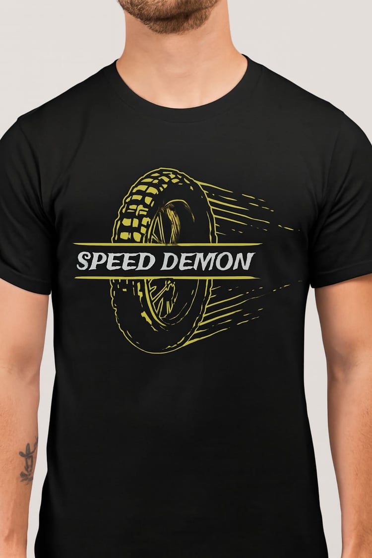 Speed Demon Male Tee | Fast Life Graphic Shirt