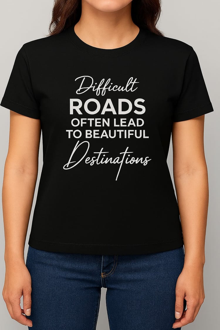Different Roads Beautiful Destinations Tee | Travel Quote Shirt
