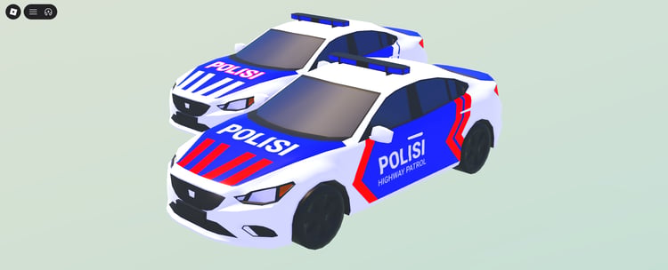 Roblox POLISI highway patrol vehicle