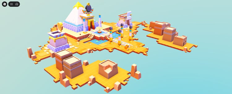 Roblox low poly pyramid model