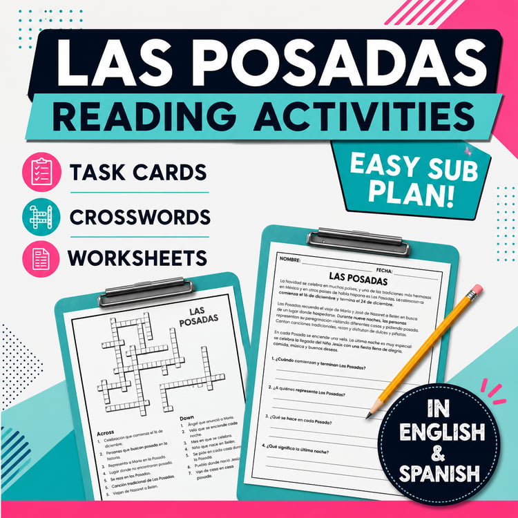 Las Posadas Reading Activities | Spanish Christmas Culture Lesson