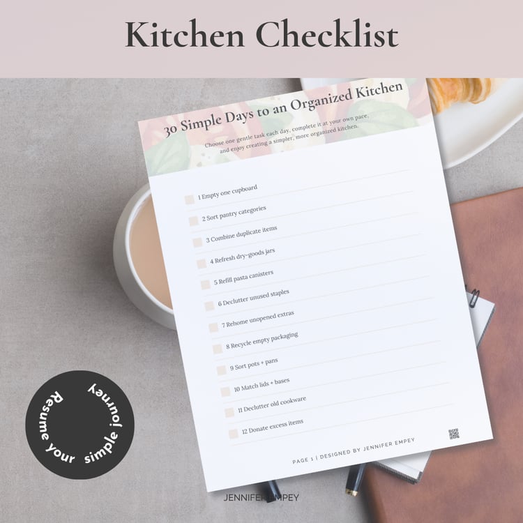 Kitchen Checklist - printable