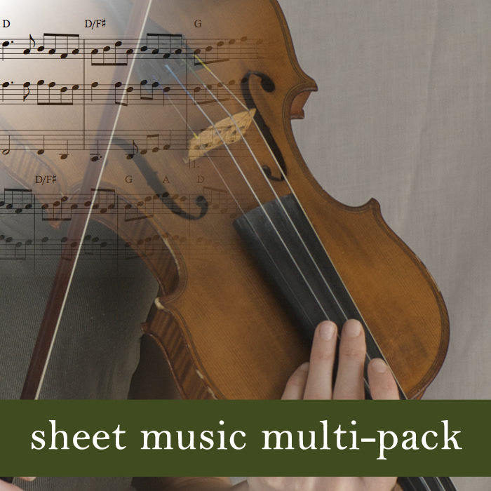 Celtic Fiddle Harmony Sheet Music Arrangements for Trios and Duets - Multipack 1