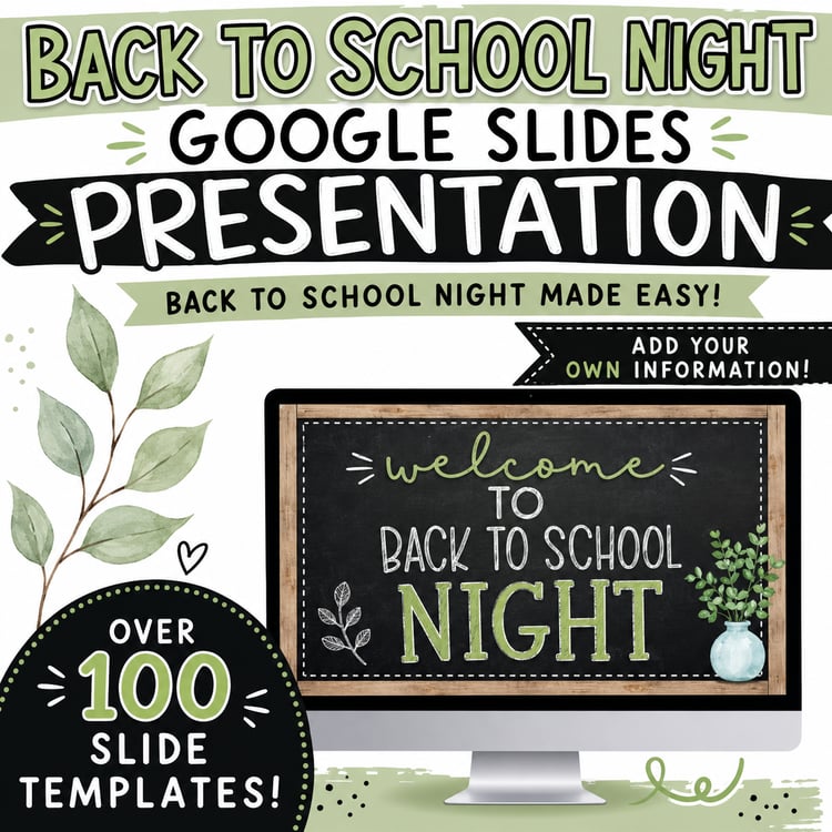 Back-to-School Night Presentation | Editable Google Slides Template