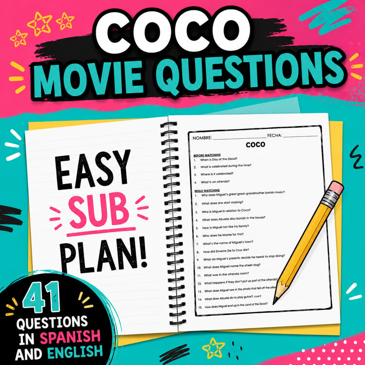 Coco Movie Guide | Día de los Muertos Questions & Day of the Dead Worksheet