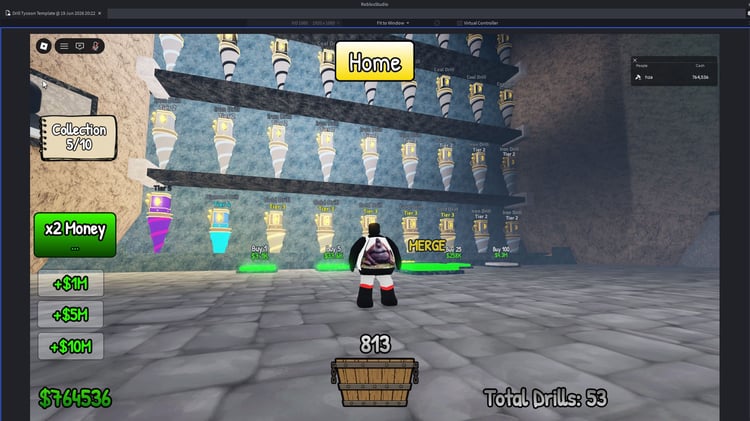 Roblox drill tycoon template