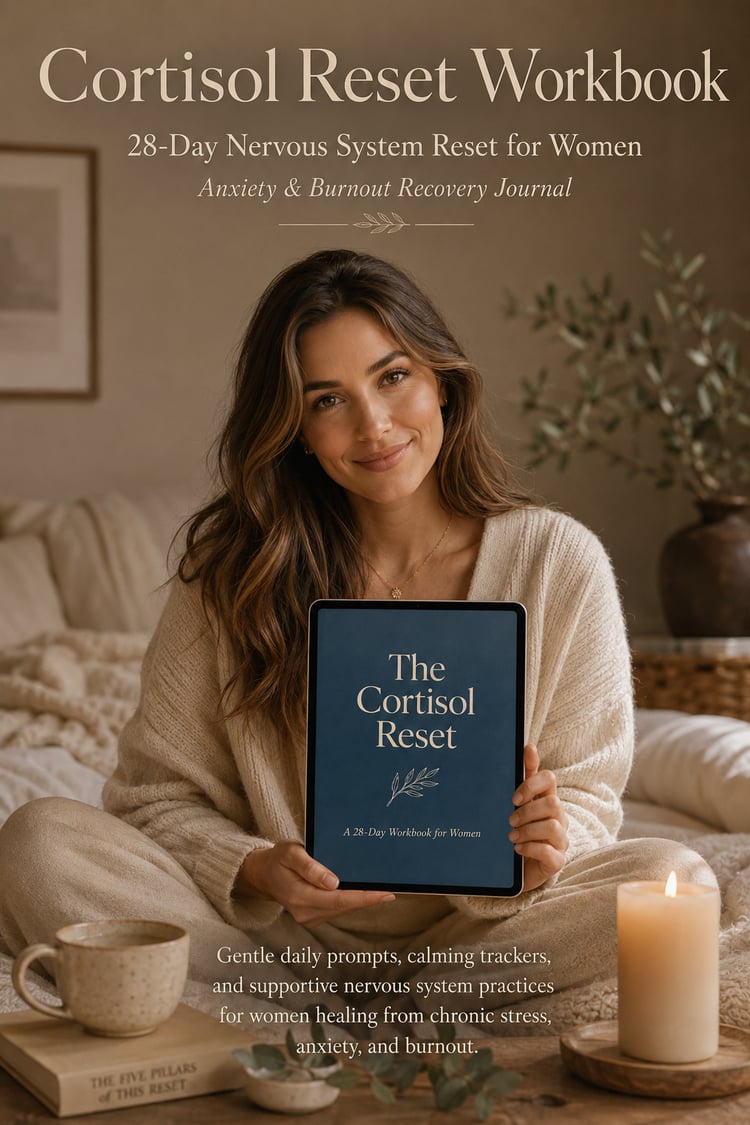 The Cortisol Reset | 28-Day Workbook for Tired, Wired & Burnt-Out Women