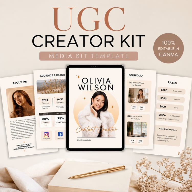ugc media kit template
