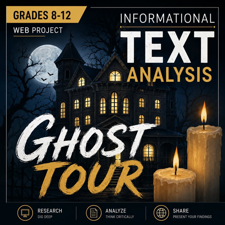 Informational Text | Nonfiction ELA | Ghost Tour WebQuest-Style Reading Activity