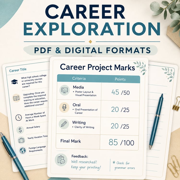 Career Day Activities | Career Research Project & Career Exploration Resource